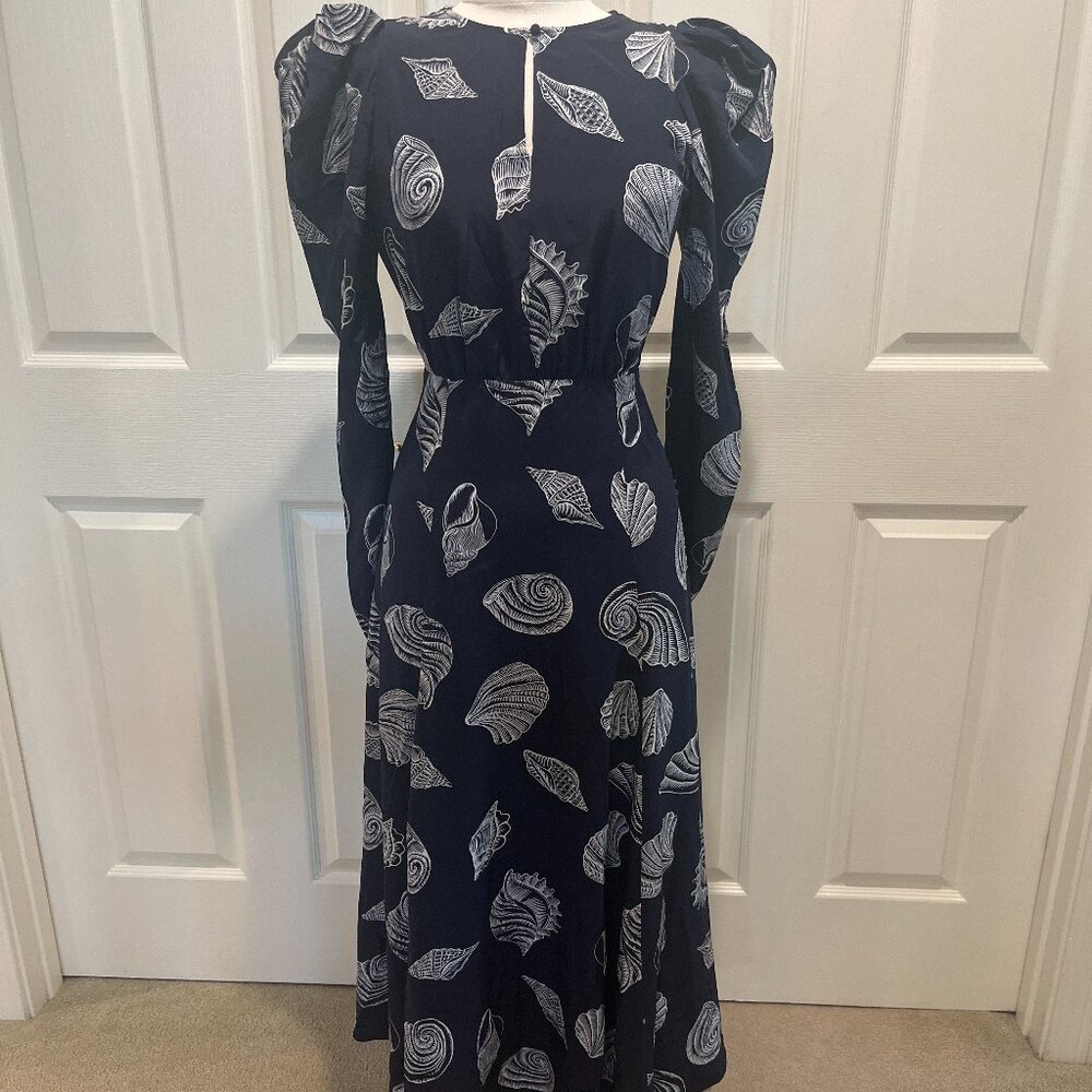 Vineyard Vines Tossed Shell Puff Sleeve Dress NWT Size 8